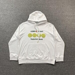 Casablanca White Cotton Sweatshirt